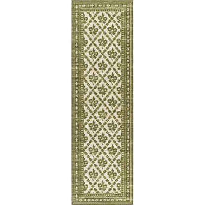 Cottage Floral Wool Blend Rug