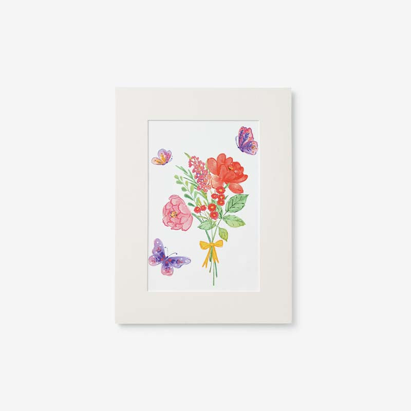 Butterflies & Flowers Wall Art