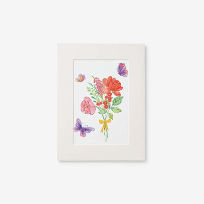 Butterflies & Flowers Wall Art