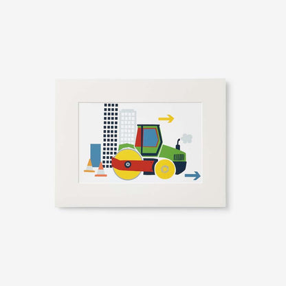 Construction Trucks Wall Art