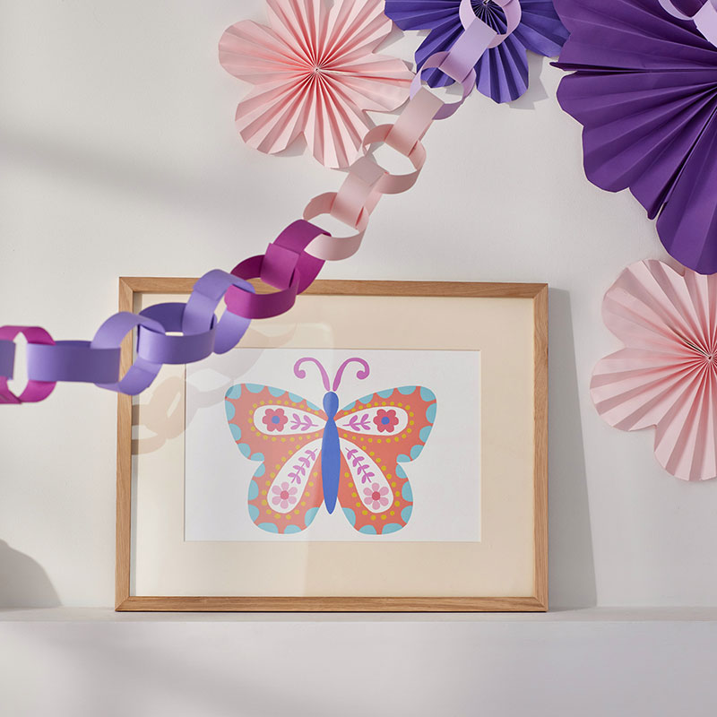Colorful Butterflies Wall Art