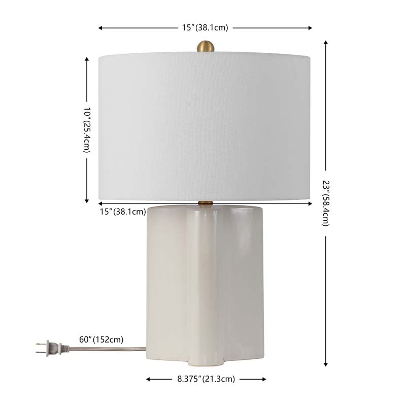 Geometric Ceramic Table Lamp