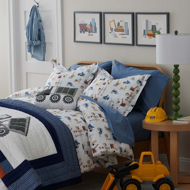 Construction Trucks Wall Art