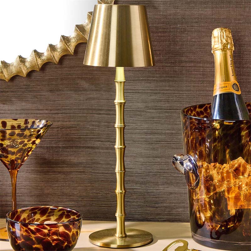 Bamboo Cordless LED Table Lamp
