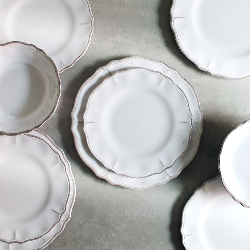 Rustica Antique White Melamine Serving Bowl