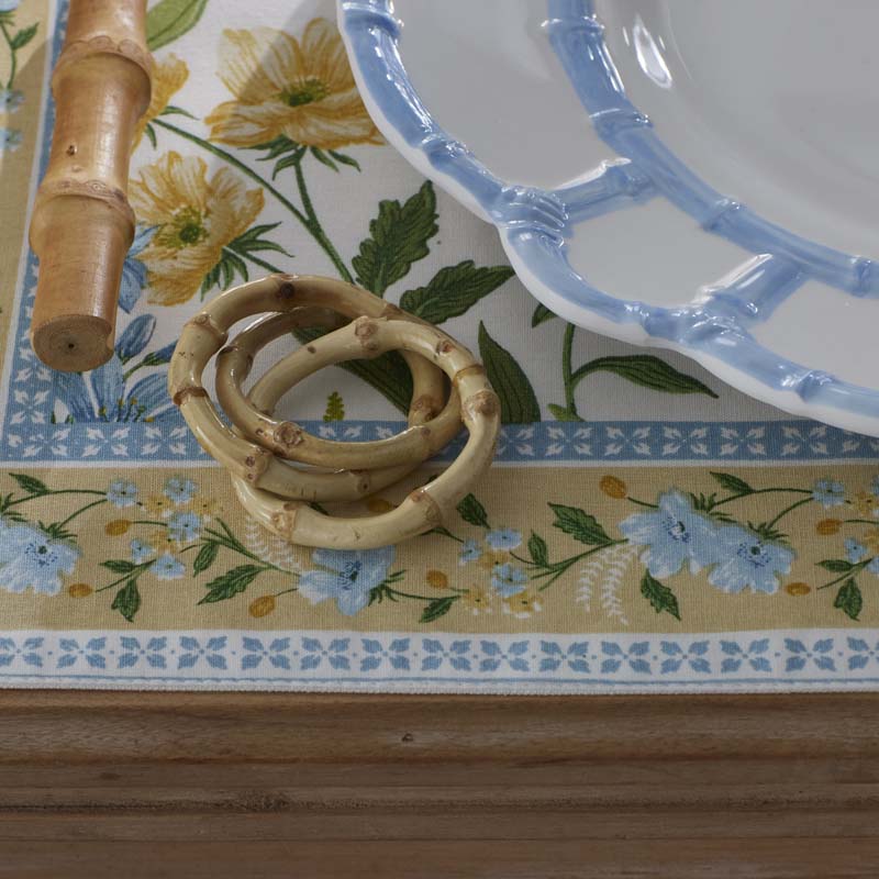 Bamboo Napkin Rings, Set of 4