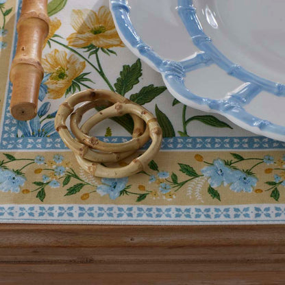 Bamboo Napkin Rings, Set of 4
