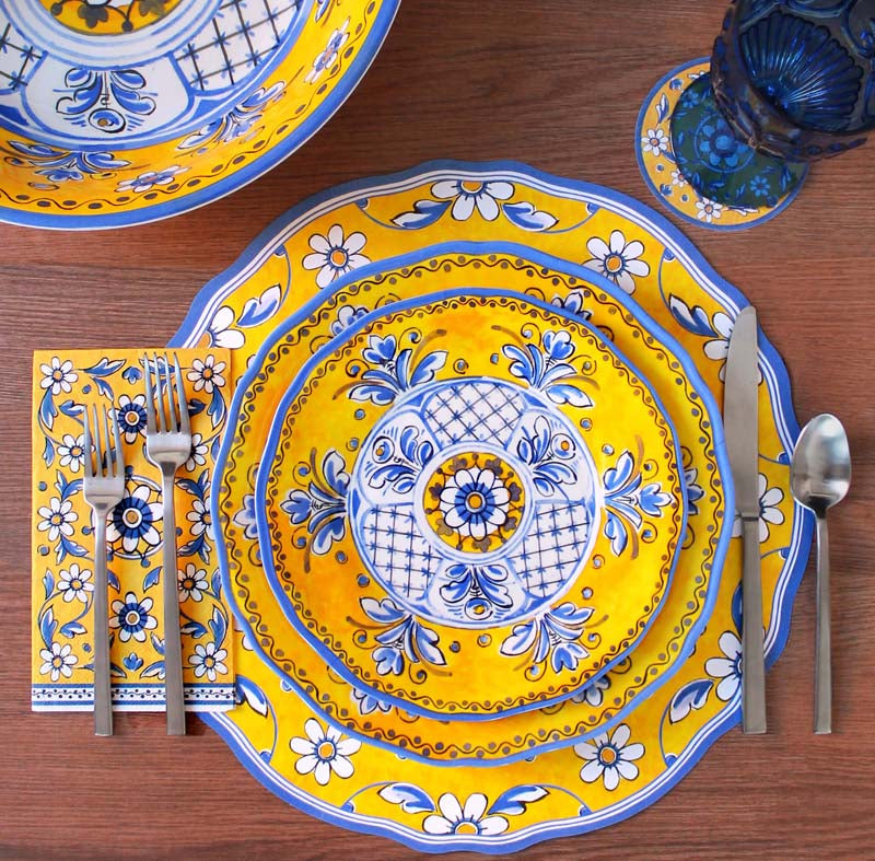 Benidorm Salad Plates, Set of 4