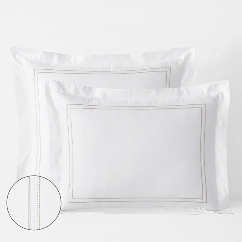 Dorset Stripe Luxe Smooth Egyptian Cotton Sateen Sham