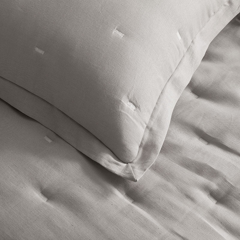 Premium Breathable Reversible Relaxed Linen Quilted Sham
