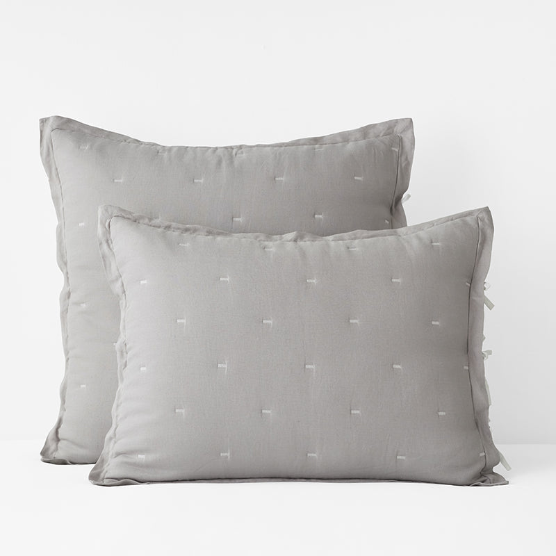 Premium Breathable Reversible Relaxed Linen Quilted Sham