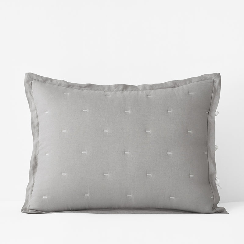 Premium Breathable Reversible Relaxed Linen Quilted Sham