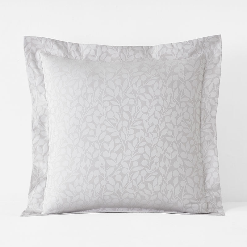 Jacquard Leaf Yarn-Dyed Premium Smooth Supima® Cotton Wrinkle-Free Sateen Sham