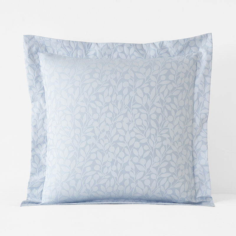 Jacquard Leaf Yarn-Dyed Premium Smooth Supima® Cotton Wrinkle-Free Sateen Sham