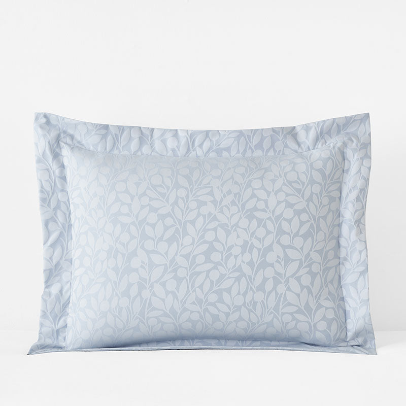Jacquard Leaf Yarn-Dyed Premium Smooth Supima® Cotton Wrinkle-Free Sateen Sham