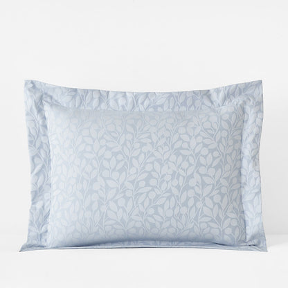 Jacquard Leaf Yarn-Dyed Premium Smooth Supima® Cotton Wrinkle-Free Sateen Sham