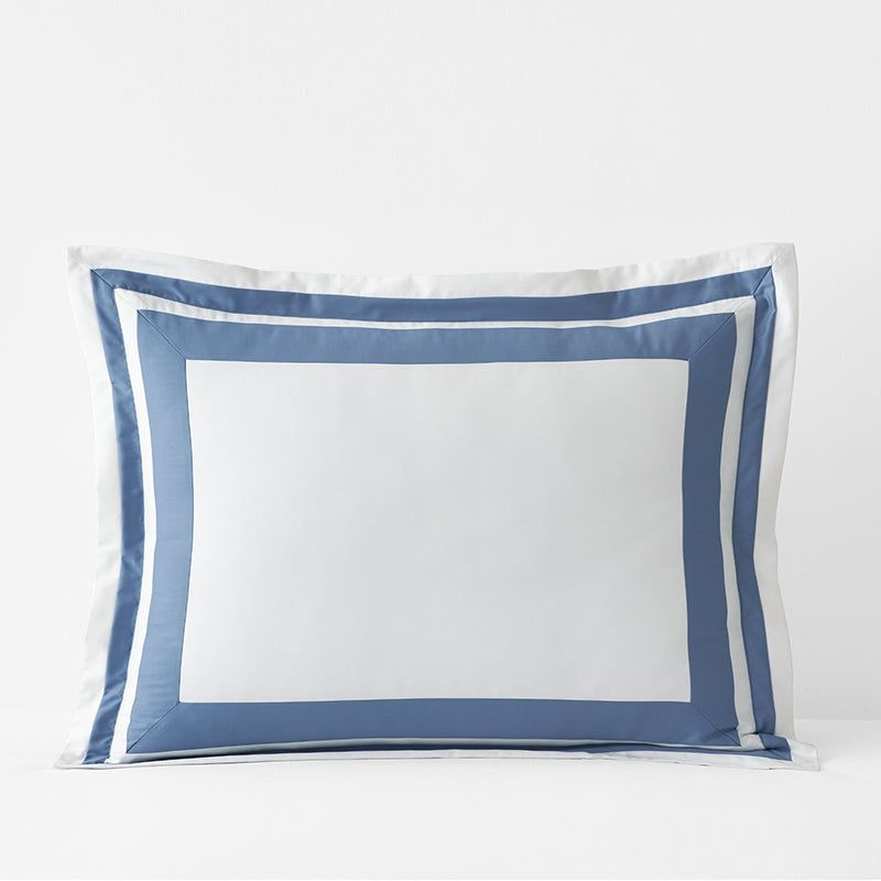 Double Border Classic Smooth Cotton Wrinkle-Free Sateen Sham