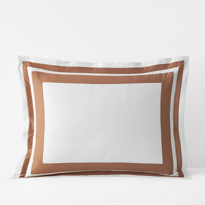 Double Border Classic Smooth Cotton Wrinkle-Free Sateen Sham