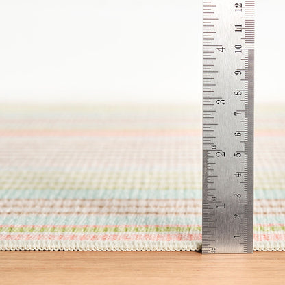 Ana Ticking Washable Rug