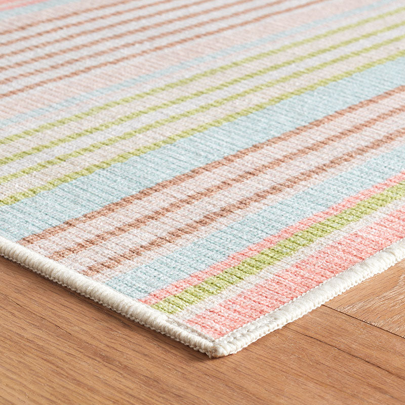 Ana Ticking Washable Rug