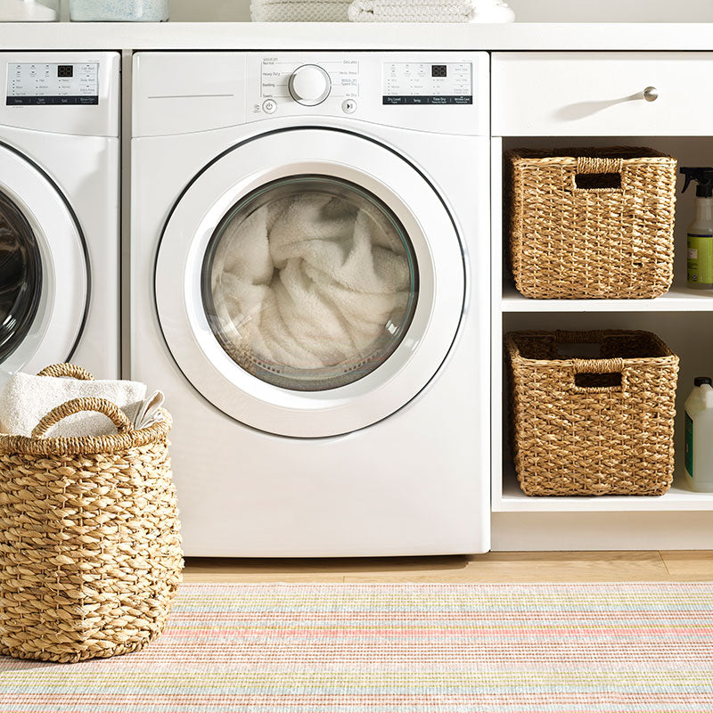Ana Ticking Washable Rug