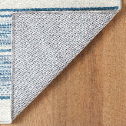 Ellington Stripe Blue Washable Rug