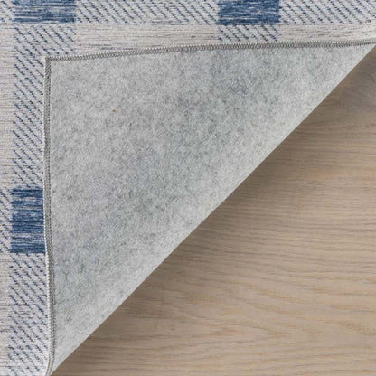 Modern Plaid Washable Rug