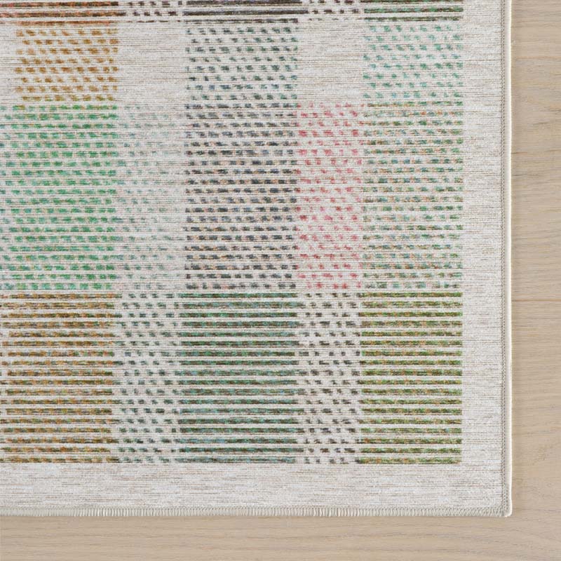 Chanan Farmhouse Plaid Washable Rug