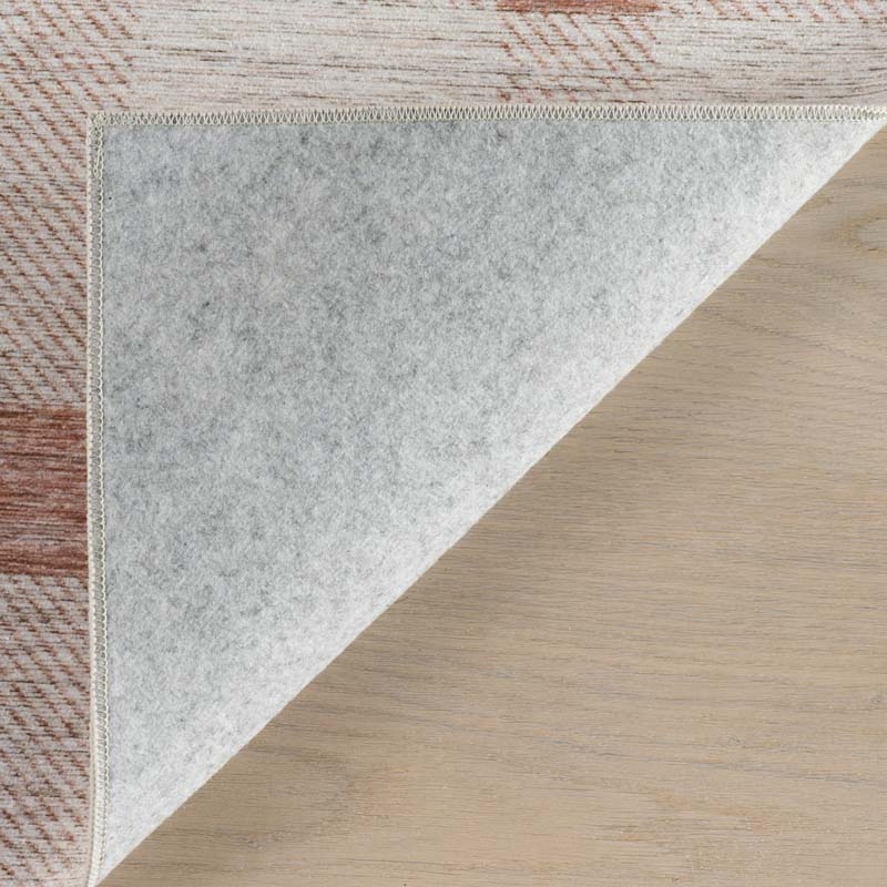 Modern Plaid Washable Rug