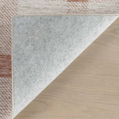 Modern Plaid Washable Rug