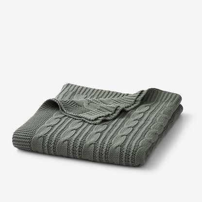 Chunky Cable Knit Throw