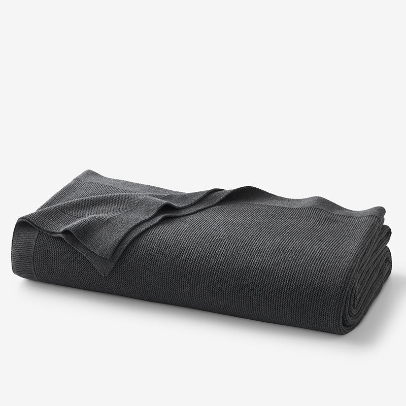 Classic All Season Breathable Cotton Knit Blanket