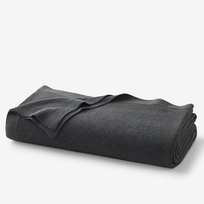 Classic All Season Breathable Cotton Knit Blanket