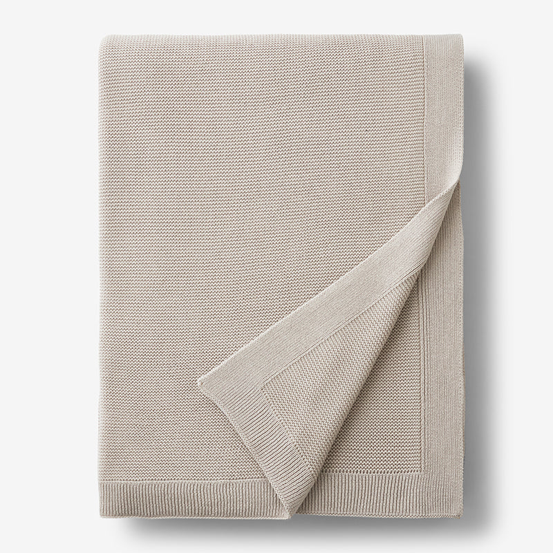 Classic All Season Breathable Cotton Knit Blanket