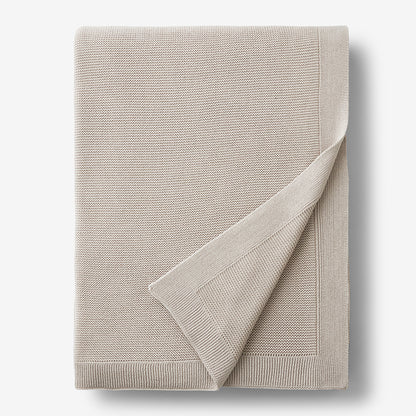 Classic All Season Breathable Cotton Knit Blanket