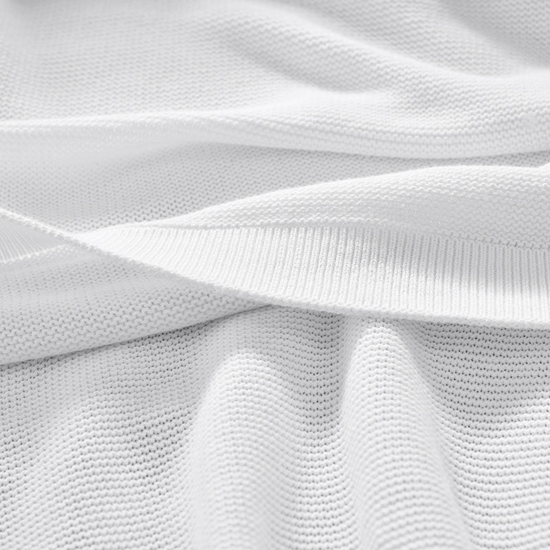 Classic All Season Breathable Cotton Knit Blanket