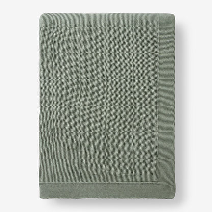 Classic All Season Breathable Cotton Knit Blanket
