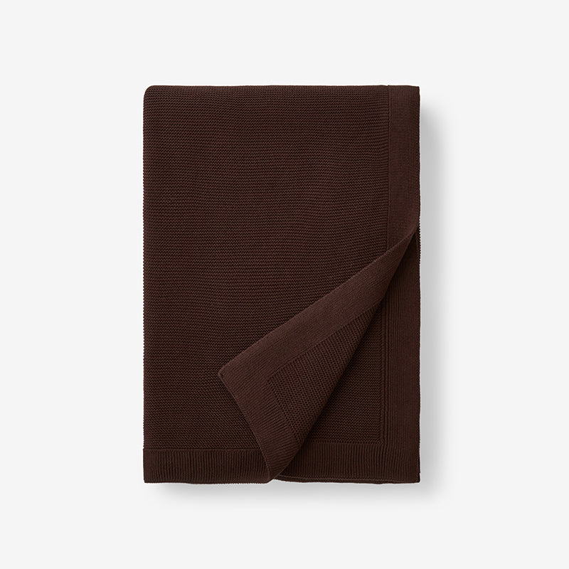 Classic All Season Breathable Cotton Knit Throw