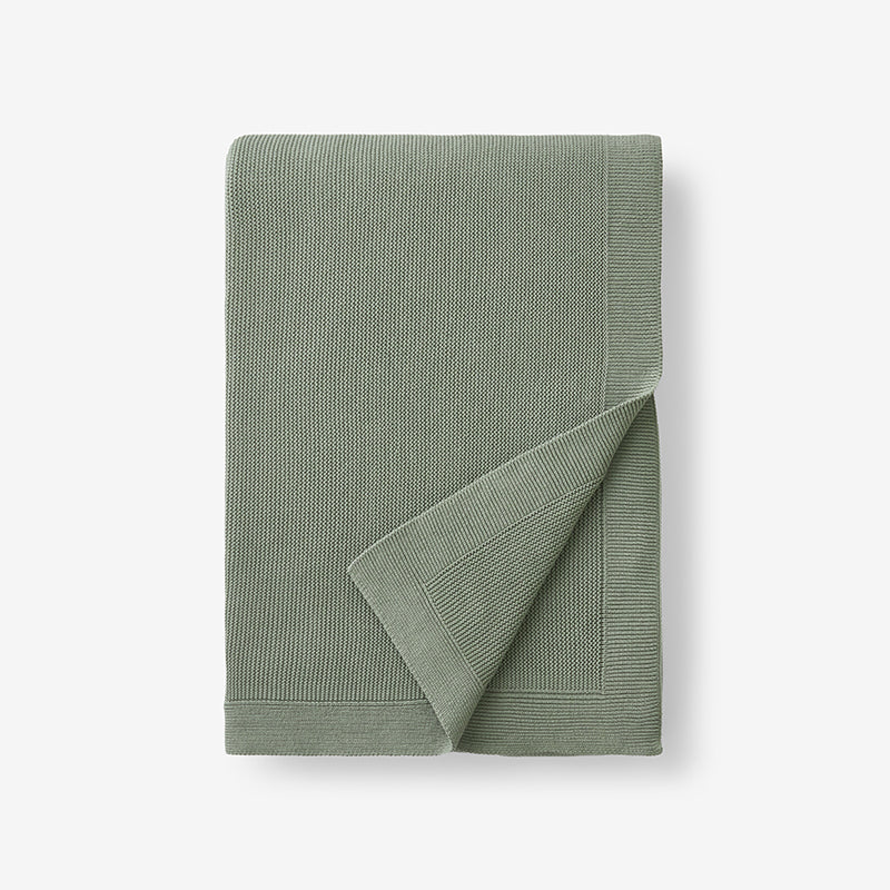 Classic All Season Breathable Cotton Knit Throw