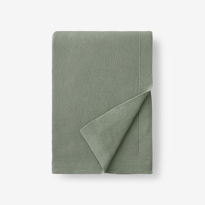 Classic All Season Breathable Cotton Knit Throw