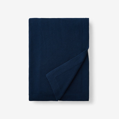 Classic All Season Breathable Cotton Knit Throw