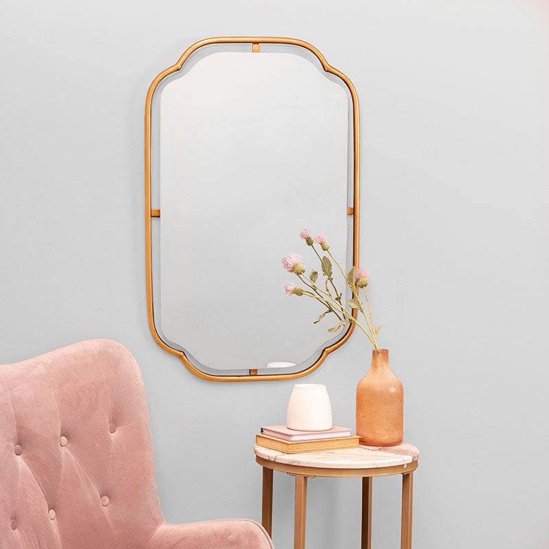 Gilded Floating Frame Wall Mirror