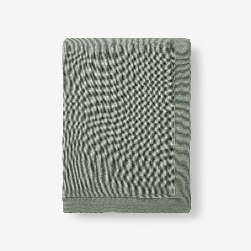 Classic All Season Breathable Cotton Knit Throw