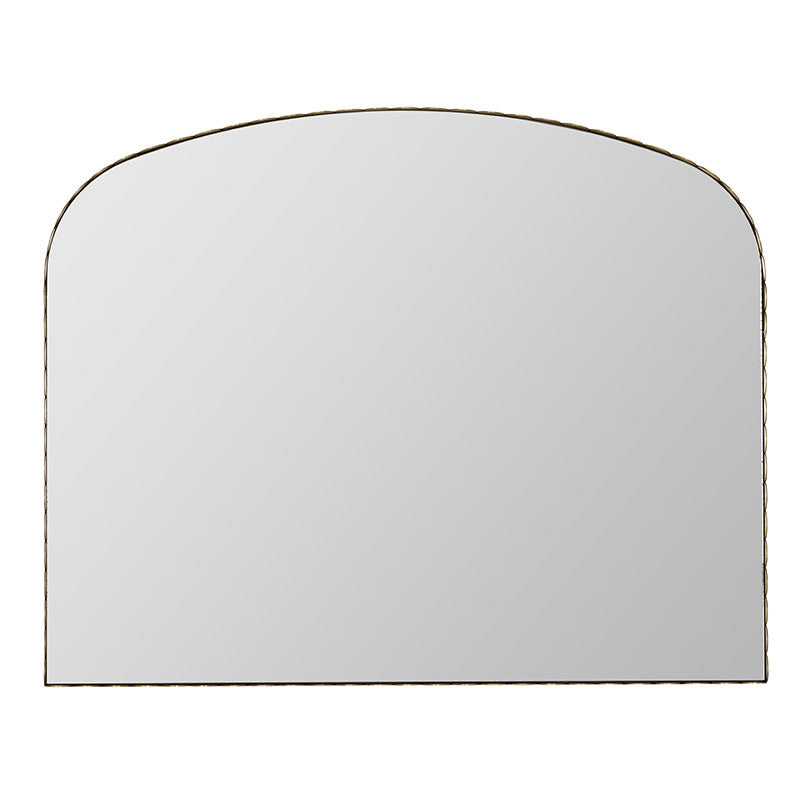 Arched Scalloped Metal Frame Wall Mirror