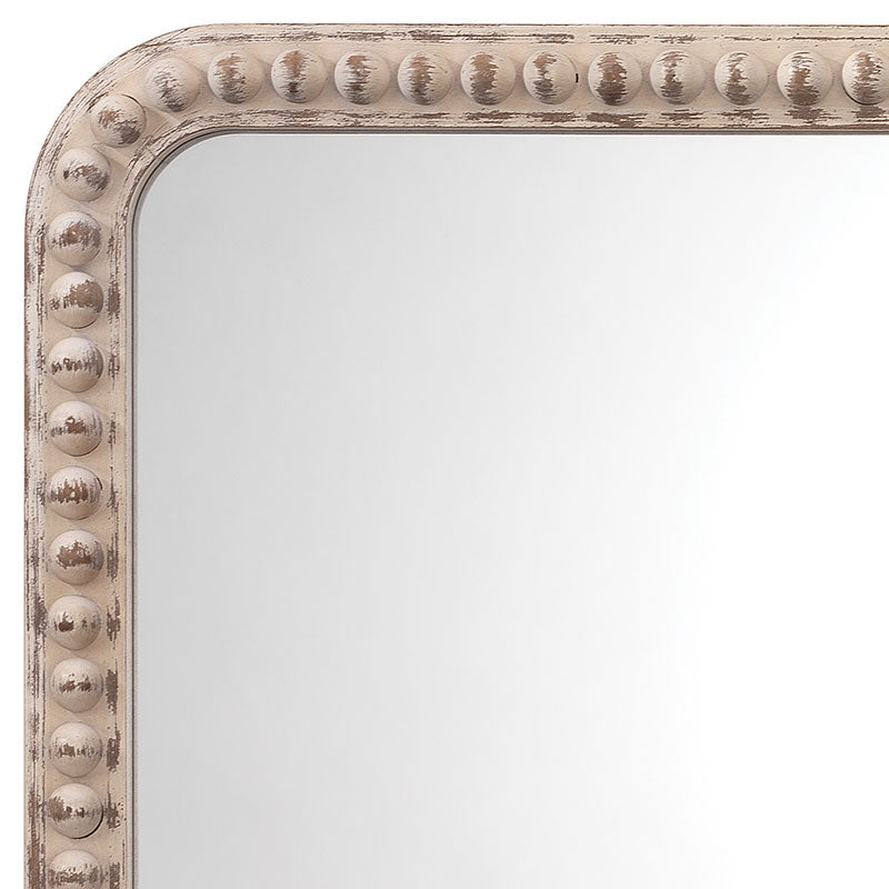 Wood Beaded Mirror
