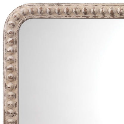 Wood Beaded Mirror