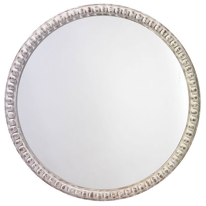 Wood Beaded Mirror