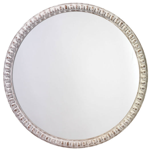 Wood Beaded Mirror