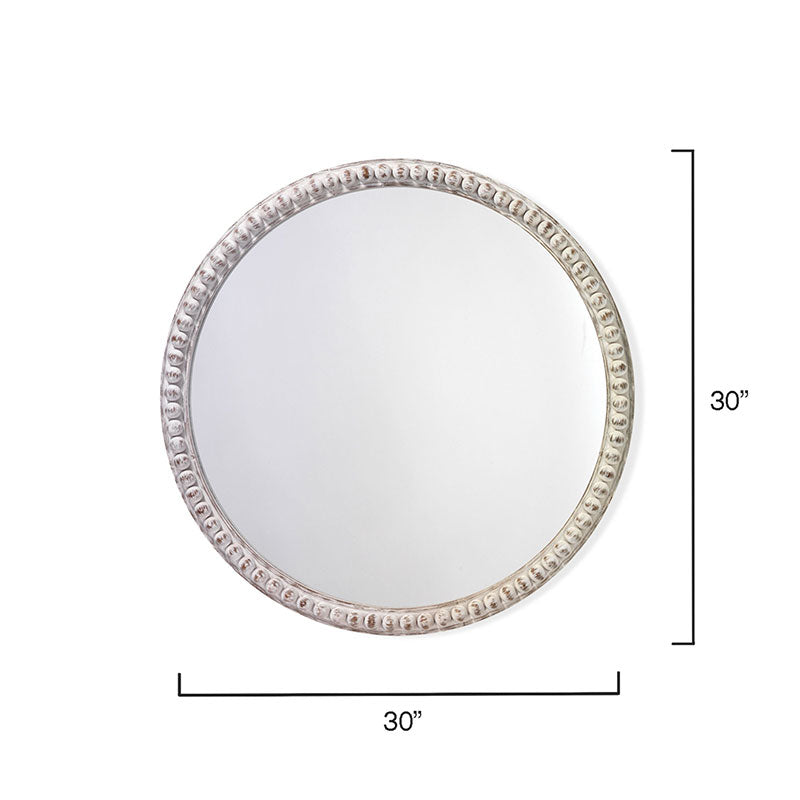 Wood Beaded Mirror