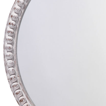 Wood Beaded Mirror